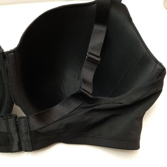 LINDEX Diva T-Shirt Bra Matte & Satin Smooth Full Coverage Black 42 DD - Picture 10 of 15